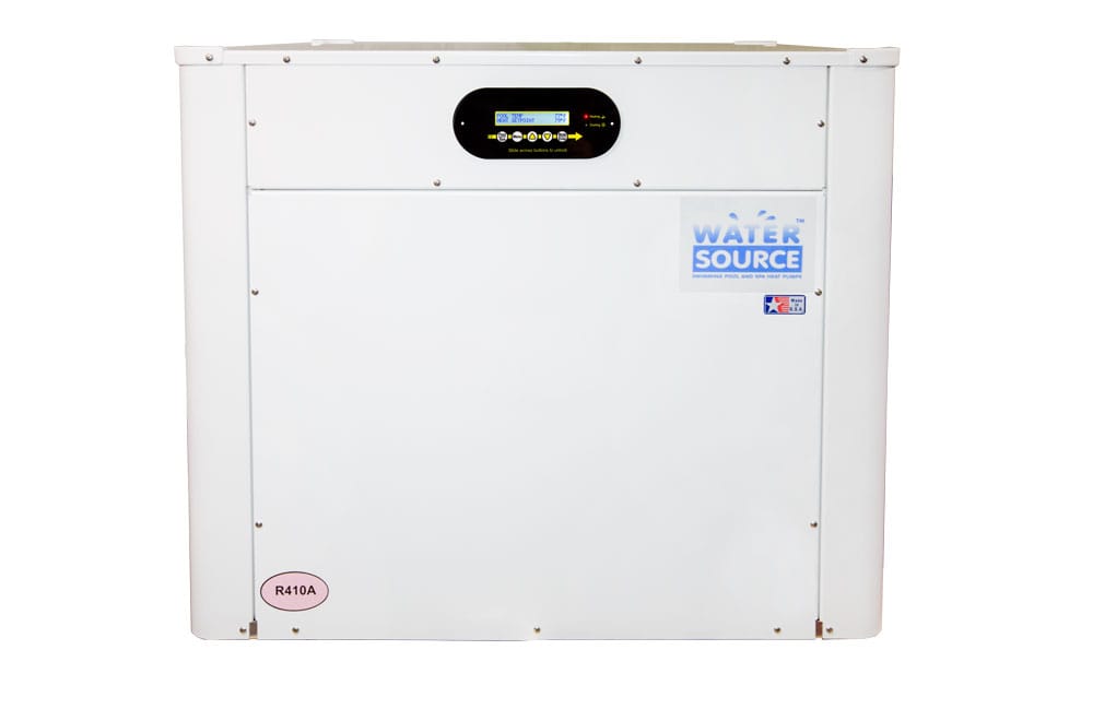 AquaCal WaterSource WS10 Commercial Heat Pump — Manufacturer photograph of the product family; configuration may vary.
