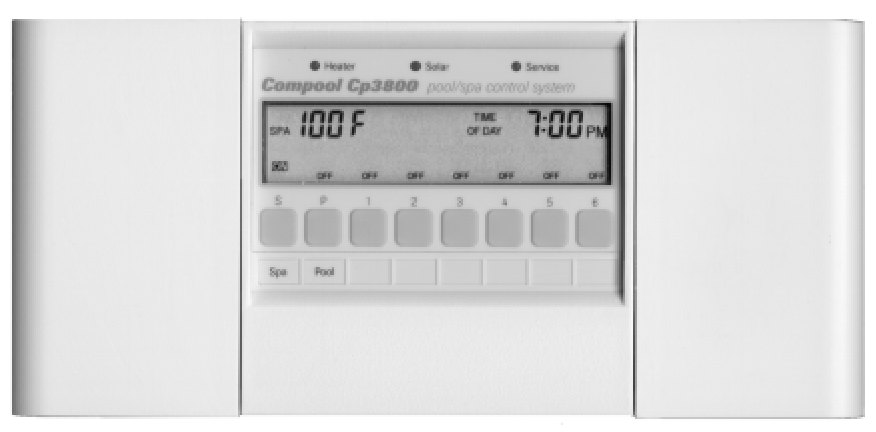 Compool Compool CP3800 — Manufacturer photograph of the CP3800 control panel, from its archived manual.
