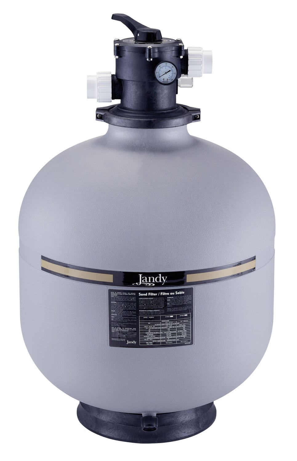 Jandy SFTM22 Sand Filter — Manufacturer photograph of the product family; configuration may vary.