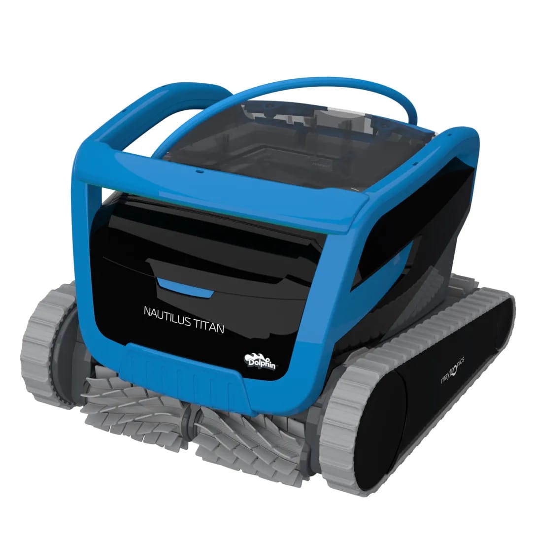 Maytronics Dolphin Nautilus Titan — Manufacturer photograph of the product family; configuration may vary.