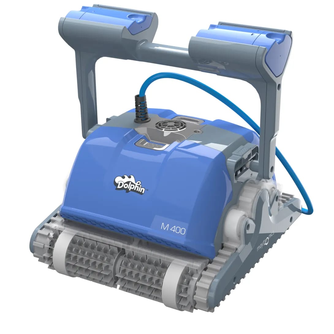 Maytronics Dolphin M400 — Manufacturer photograph of the product family; configuration may vary.