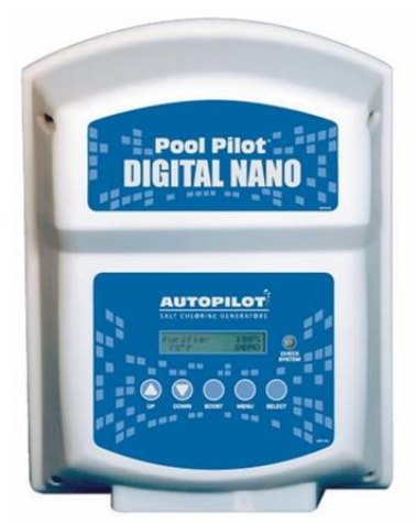 AutoPilot Pool Pilot Digital Nano — Manufacturer photograph of the Digital Nano power center, from its archived manual. Cell/manifold is separate.