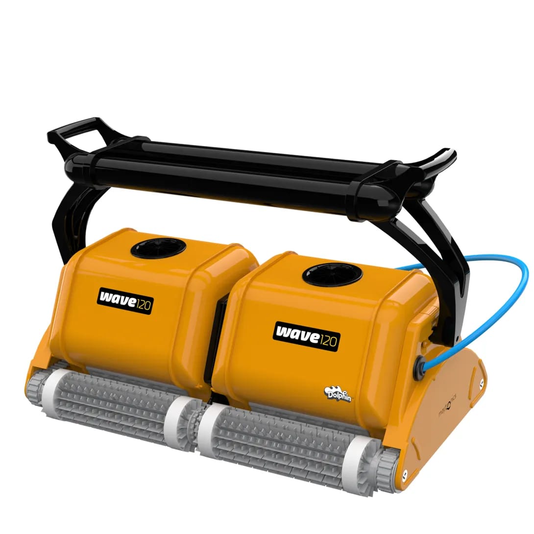 Maytronics Dolphin Wave 120 — Manufacturer photograph of the product family; configuration may vary.