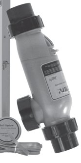 Jandy PLC1400 — Manufacturer illustration of the AquaPure cell family. PLC1400 is a cell kit; controller and kit contents are separate.