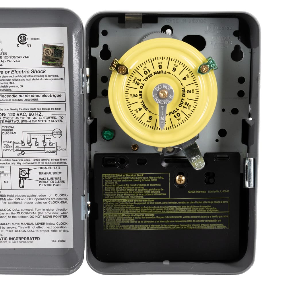 Intermatic T104 Mechanical Time Switch — Manufacturer photograph of the product family; configuration may vary.