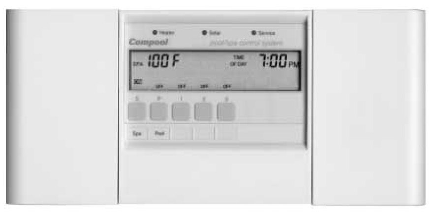 Compool Compool CP3400 — Manufacturer photograph of the CP3400 control panel, from its archived manual.